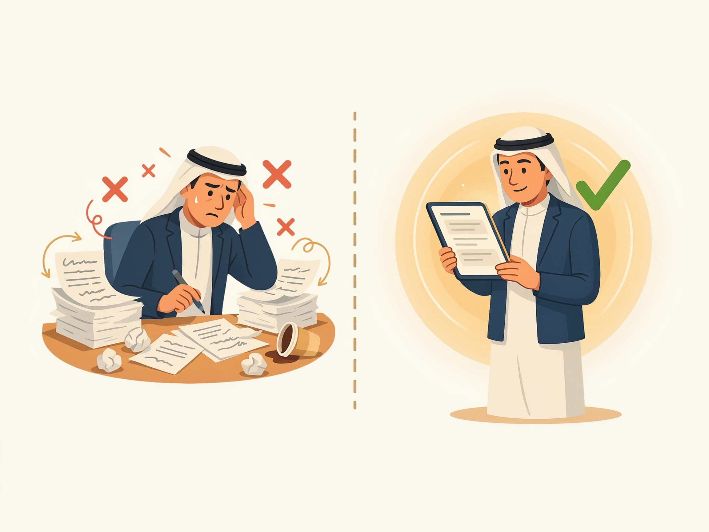 من فوضى Word إلى عرض منظم مع رواق